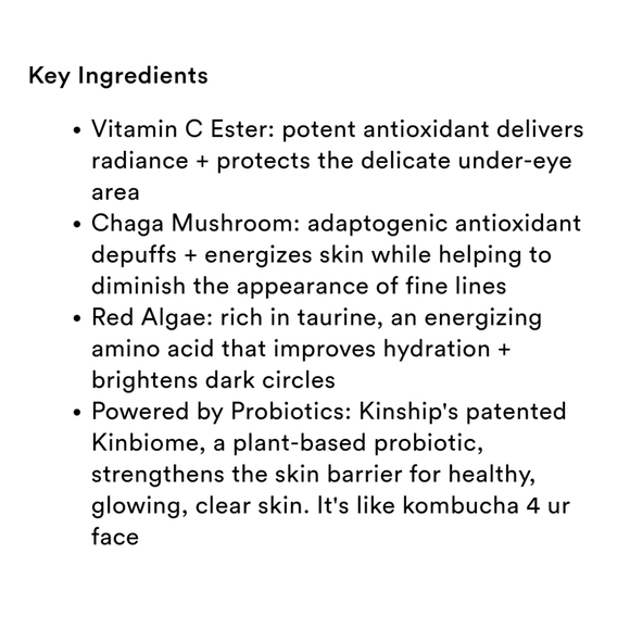 NEW 3× Kinship Brightwave Vitamin C Energizing + Brightening Eye Cream Travel - Picture 5 of 6